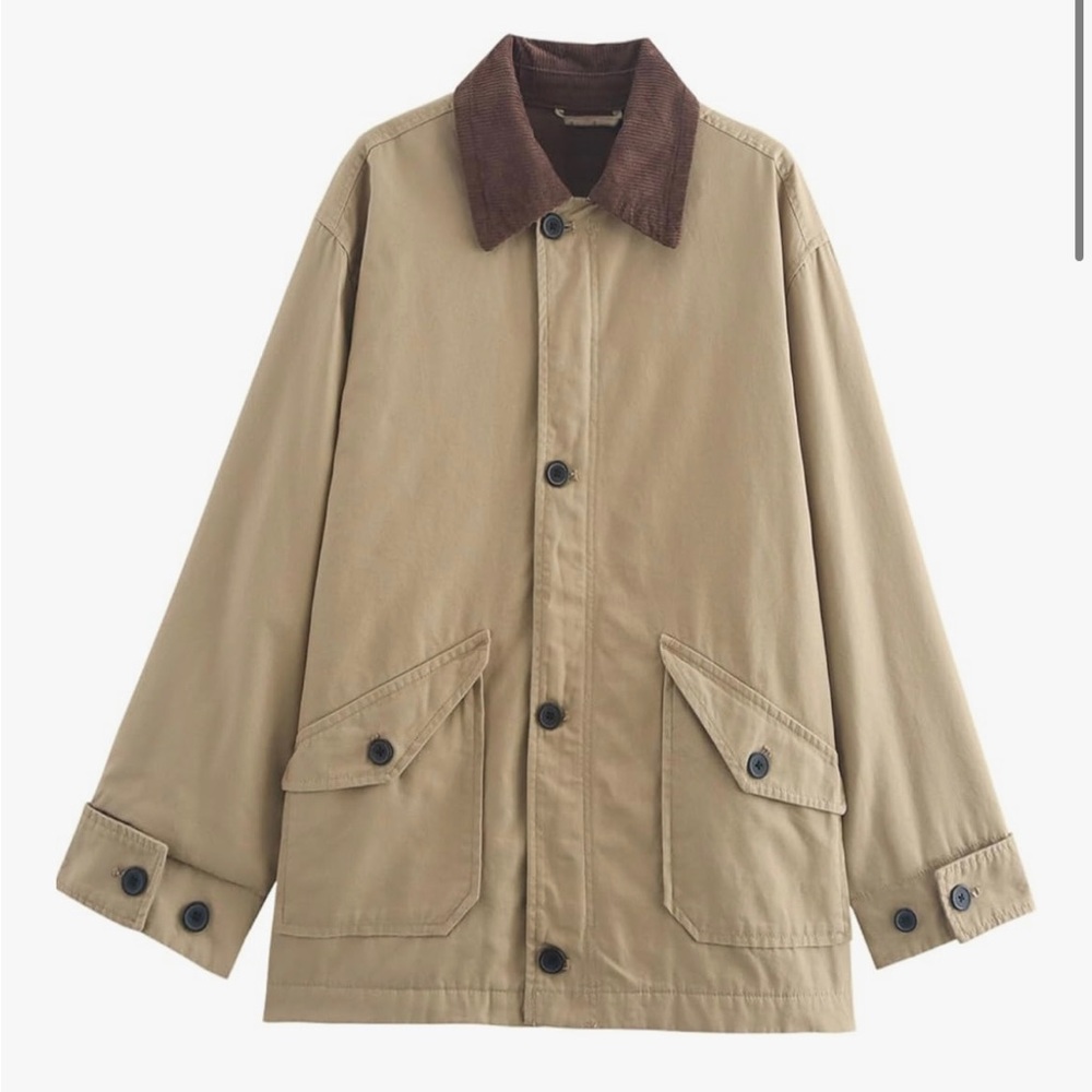 Women’s oversized khaki barn jacket BRAND NEW
